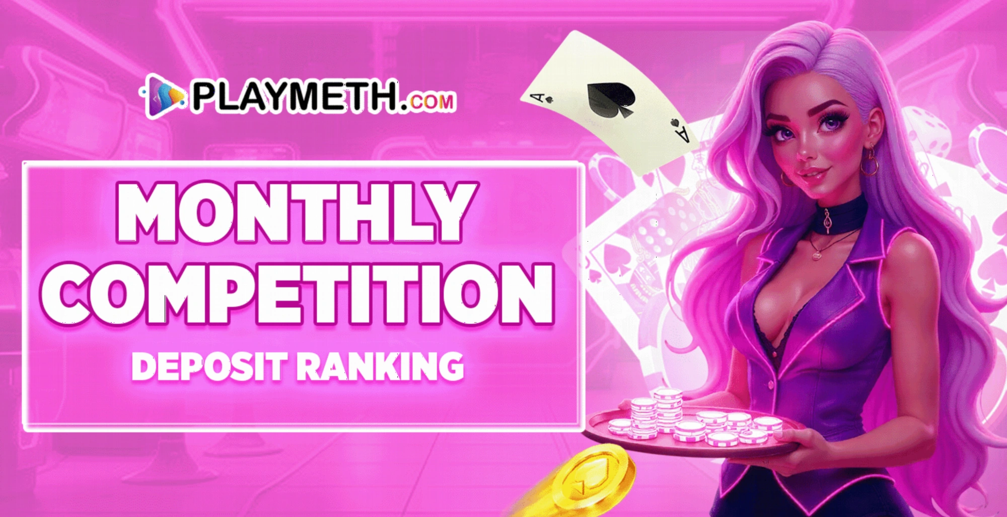 PlayMeth Casino monthly competition and player rewards